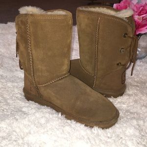 Bear paw fur boots